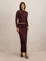Mimi Flute Maxi Skirt Forever New