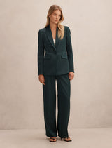Solana Satin Single Breasted Blazer Forever New