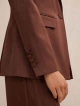 Solana Satin Single Breasted Blazer Forever New