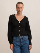Arianna Sculpted Cardigan Black Forever New