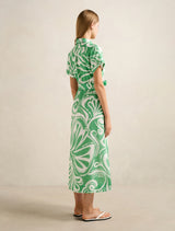 Hilary Belted Linen Midi Dress Forever New