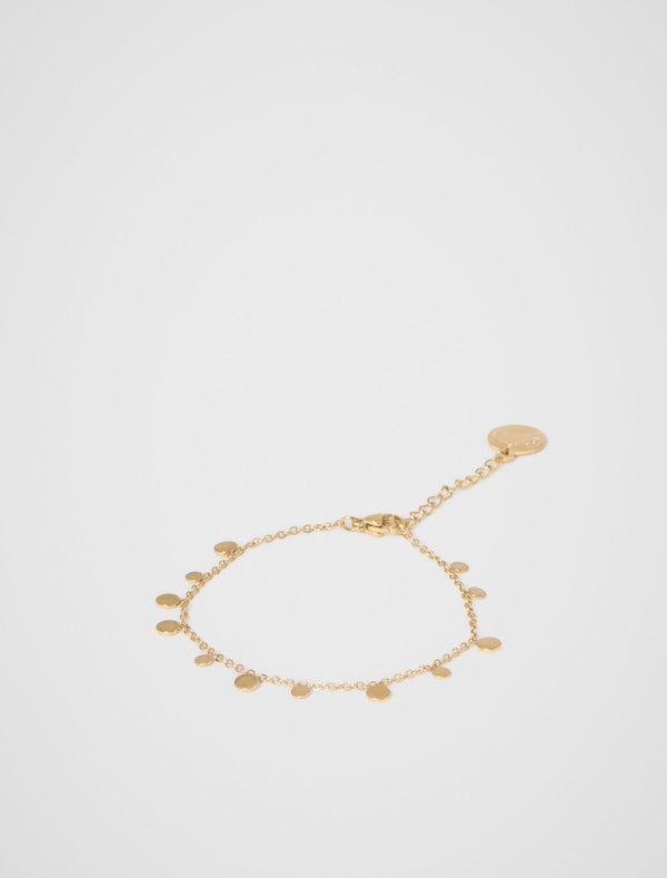 Yasmin Charm Disc Bracelet 0 Gold Plated Forever New