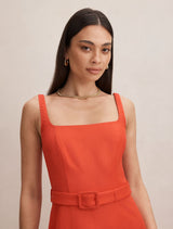 Hayden Square Neck Midi Dress Forever New