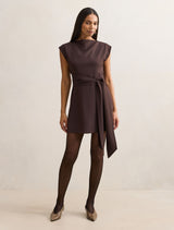 Peony Tie Front Mini Dress Forever New