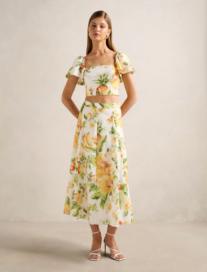 Alina Circle Midi Skirt Forever New