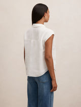 Haven Gathered Sleeveless Blouse