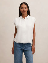 Haven Gathered Sleeveless Blouse