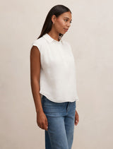 Haven Gathered Sleeveless Blouse