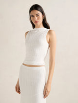 Tahlia Textured Lace Tank Top Forever New