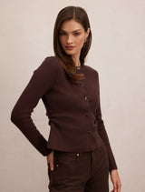 Valencia Structured Knit Cardigan Forever New