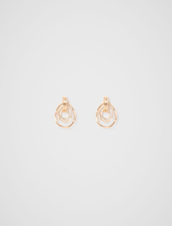Olivia Organic Loop Earrings 0 Gold Forever New