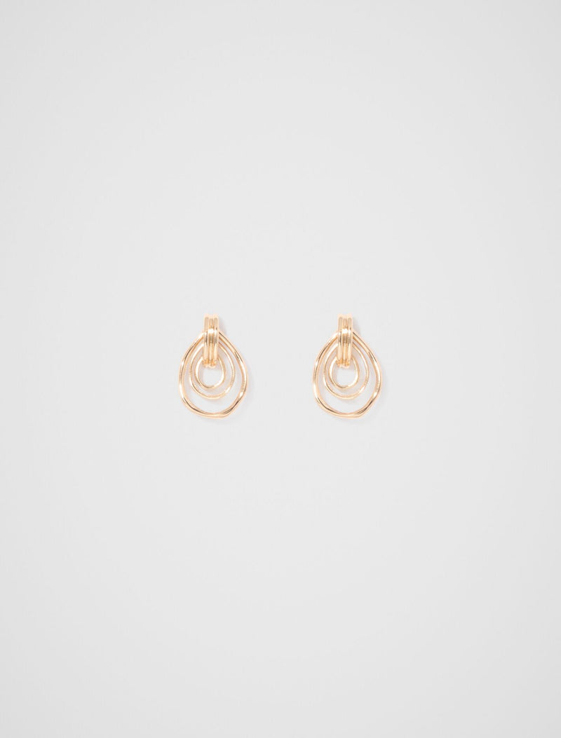Olivia Organic Loop Earrings 0 Gold Forever New