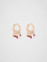 Signature Mindi Molten Hoop And Bead Earrings Forever New