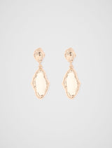 Signature Martha Molten Drop Earrings 0 Gold Ivory Forever New