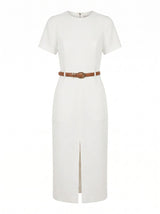 Bailee Belted Tailored Midi Dress Forever New