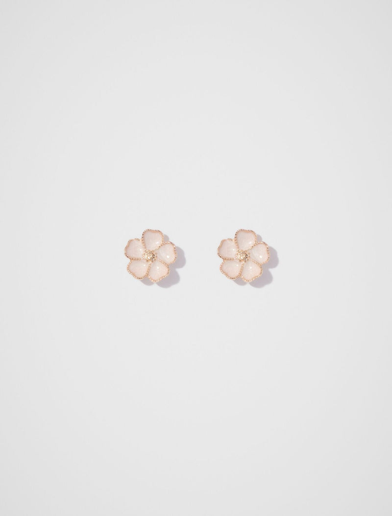 Florence Flower Stud Earrings 0 Ivory Gold Forever New