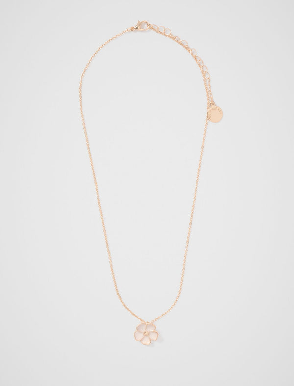 Florence Flower Necklace 0 Ivory Gold Forever New