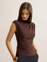 Logan Asym Shoulder Top Forever New