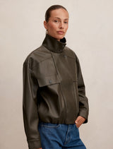 Angela Oversized Pu Bomber Forever New