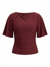 Paige Flutter Sleeve Tie Back Top Forever New