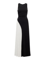Candace Halter Contrast Maxi Dress