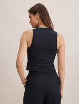 Paloma Pinstripe Waistcoat Forever New