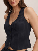 Paloma Pinstripe Waistcoat Forever New