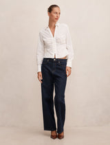 Ainsley Gathered Shirt Forever New