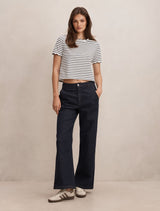 Dolly Stripe Scallop T-Shirt