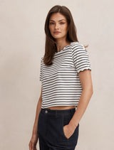 Dolly Stripe Scallop T-Shirt