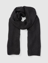 Harriet Pleated Scarf 0 Black Forever New