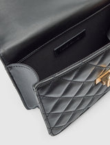 Azalea Quilt Metal Top Handle Bag