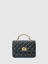 Azalea Quilt Metal Top Handle Bag