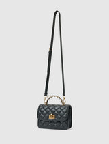 Azalea Quilt Metal Top Handle Bag