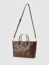 Amaya Weave Metal Handle Bag Forever New