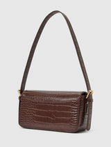 Mckenna Metal Clasp Shoulder Bag