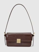 Mckenna Metal Clasp Shoulder Bag