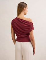 Kenna Tipped Mesh Top Forever New