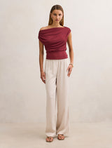 Kenna Tipped Mesh Top Forever New