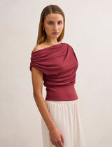 Kenna Tipped Mesh Top Forever New