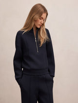 Heidi Seam Detail Lounge Jumper Navy Forever New