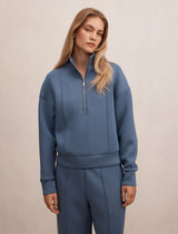 Heidi Seam Detail Lounge Jumper Blue Slate Forever New