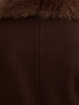 Shelby Faux Fur Collar Coat Forever New