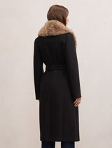 Shelby Faux Fur Collar Coat Forever New