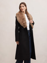 Shelby Faux Fur Collar Coat Forever New
