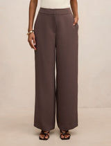 Dani Petite Tailored Straight Leg Pants