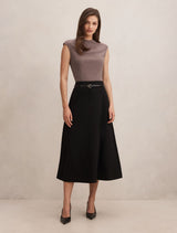 Millie Belted Midi Skirt Forever New