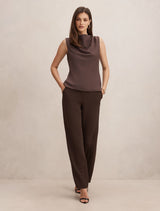 Scout Sleeveless Drape Top Forever New