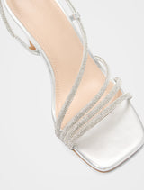 Christine Asymmetrical Diamante Strapping Heel Forever New