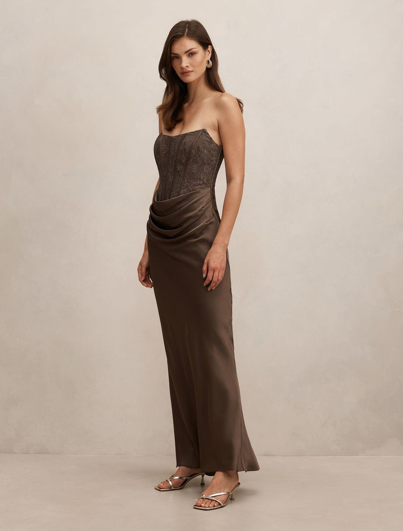 ivy draped maxi dress Ivy Draped Maxi Dress - Black